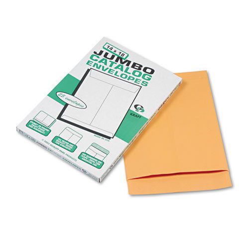 Jumbo Size Kraft Envelope, 14 x 18, Brown Kraft, 25/Pack