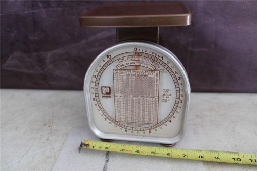 VINTAGE 1970&#039;S PELOUZE POSTAL SCALE - 10 LB - MODEL Y-10 ~ EXCELLENT CONDITION