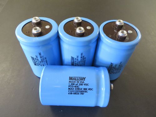 Agilent HP 0180-3389 (CGS122T250V3C)Capacitor 1200uF CAP-FXD w/ Screws (Parts-D)