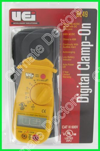 UEI DL49 Digital Clamp On Amp Meter HVAC NEW