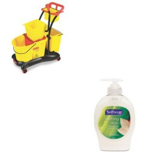 KITCPM26012EARCP778000YW - Value Kit - Rubbermaid-Wavebrake Mopping Trolley Side