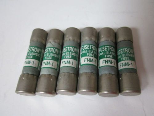 LOT OF 6 COOPER BUSSMANN FNM-1 FUSE NEW NO BOX