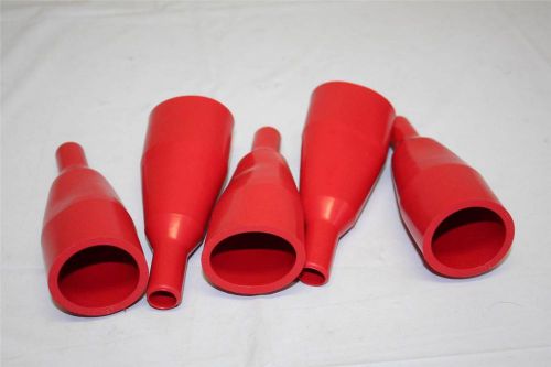 Mueller #23 (Lot of 5) Alligator Clip Insulators Red MADE IN USA