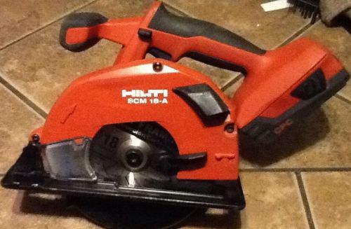 Hilti SCM 18-A cordless metal saw/battery