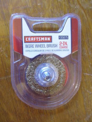 Craftsman Wire Wheel Brush 2 Inch Coarse NEW FREE USA SHIPPING