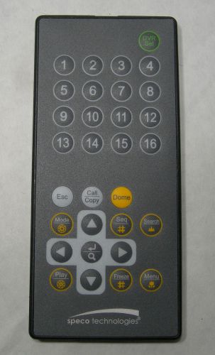 Speco DVRNTSELRC IR Remote Control for DVR-TL, TN, TS &amp; TT