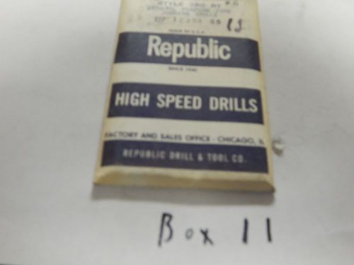 &#034; REPUBLIC&#034; Twist Drill Bits &#034;6&#034; Size, lot of 12 Pcs