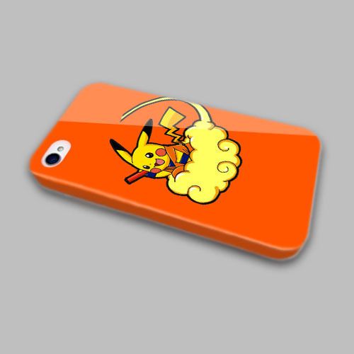 New PIKACHU DRAGON BALL GOKU COLLAGE IPHONE 4 5 6 6 PLUS CASE