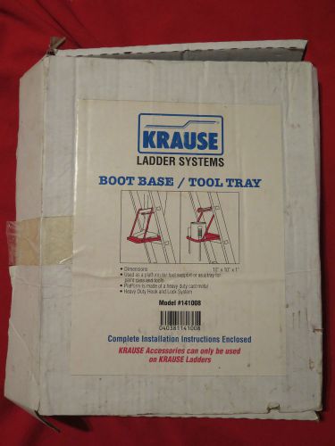 Krause ladder platform heavy cast metal paint tray tool holder bucket sturdy for sale