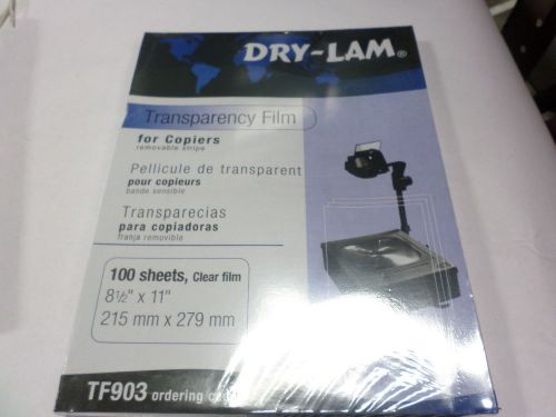 Dry LamTransparency Film for  Copier Projector TF903 - 100 sheets