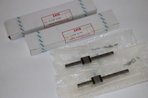 Set of 2! IKO LWL 7C1R128 BHS2 LWL7B Linear Rail 5&#034; + HS2 Slide + Set Screws