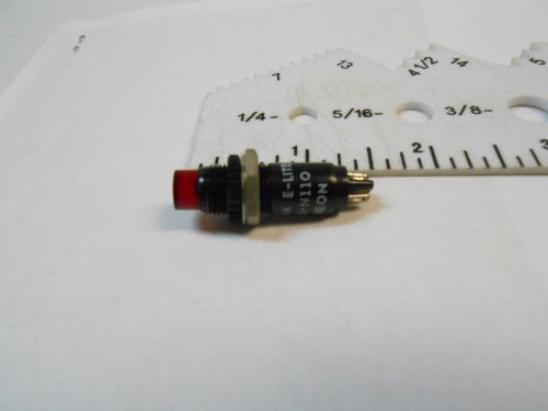 EG03RCBN  110VAC RED  LENTH 1.5/DIA .50 HOLE .375 NOS SAME AS 249-7840-1431-504