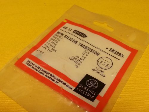 GE-11 NPN  Silicon Transistor 200 MW 700 Mhz SK3293