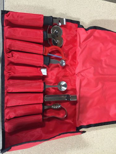 New Tablecraft 9 Piece Garnish Set With Case E5600-9