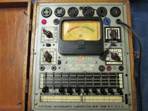 ELECTRONIC MEASUREMENTS TUBE TESTER 1930s? MODEL204