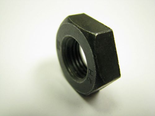 1/2-20 UNF Heavy Hex Jam Nut Uncoated, 7/8&#034; Flat Grade 2 Industrial Fastener NOS