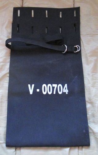 23&#034;x14&#034;x4&#034; Heavy Duty Black Canvas Bank Money D-Ring Locking Security Bag V00704