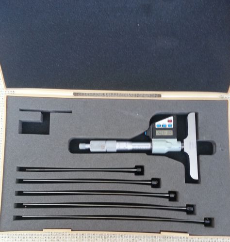 MITUTOYO Digital Depth Micrometer 0-6&#034;  #329-711