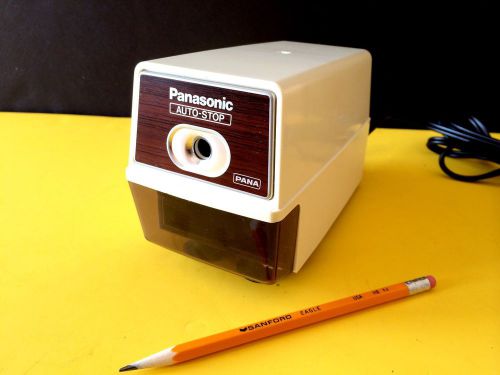 Panasonic Auto-Stop Electric Pencil Sharpener Model KP-100 VERY NICE CLEAN