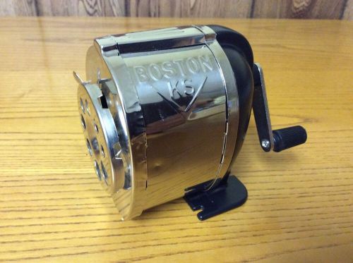 Boston KS Black Wall Mounted Pencil Sharpener 8 hole Standard Stainless Steel