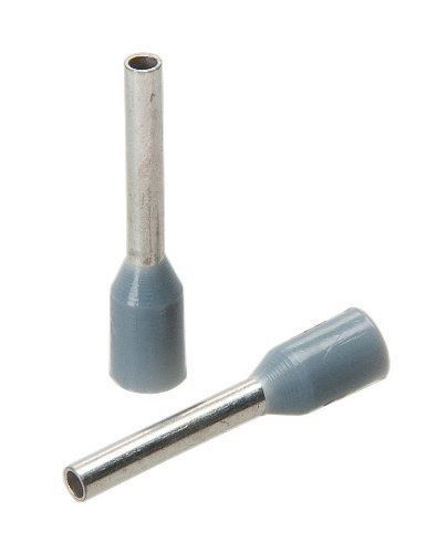 Greenlee 470/8 awg 18 by 14mm long din insulated wire ferrules  gray  1000-pack for sale
