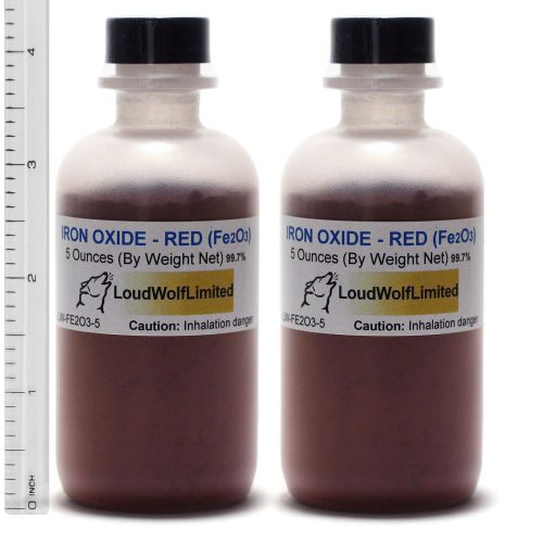 Iron Oxide RED  Ultra-Pure (99.7%)  Fine Powder  10 Oz  SHIPS FAST from USA