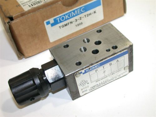 NEW TOKIMEC HYDRAULIC FLOW THROTTLE VALVE TGMFN-3-Z-T211