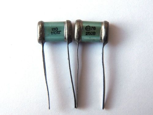 130pF 250V 10% ex-USSR Silver Mica SGM Capacitor Hi-End 10 pcs+