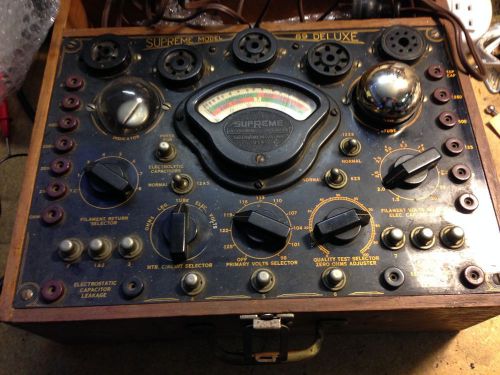 VINTAGE SUPREME MODEL 89 TUBE TESTER