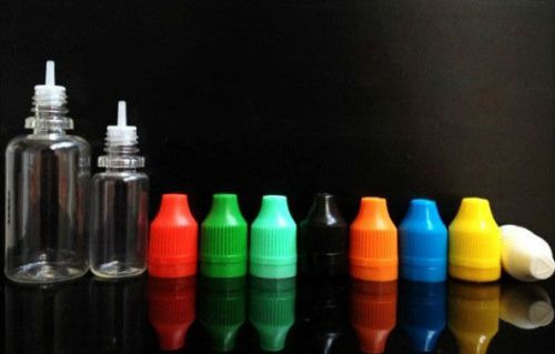 15ml 30ml PET Dropper Bottle Long Thin Tip Child &amp; Tamper Resistant Black Cap