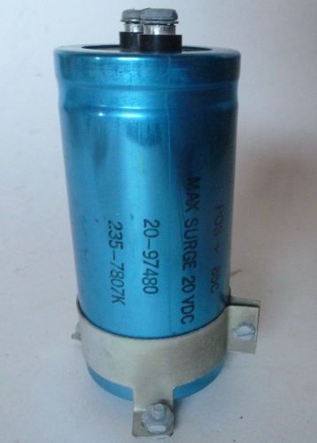 Mallory Type CGS 56000 MFD 15 VDC POS+85c Max Surge 20 VDC Capacitor