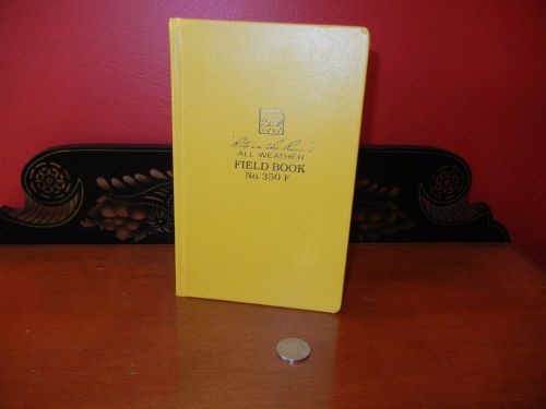 Rite in the Rain No. 350 F All-Weather Field Book Yellow NEW