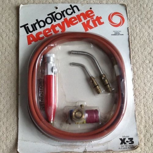 TurboTorch Acetylene Kit Model X-3 for B tank