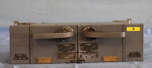 Gould 30a 240v Vacu Break  #V7B3211 twin panel switch FREE SHIP