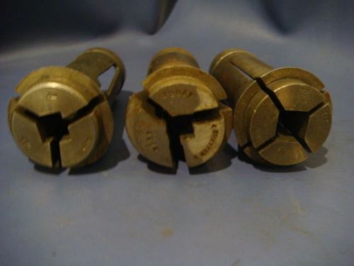 #22 SQUARE COLLET SET, 3 PCS TOTAL. 1/2&#034;, 7/16&#034; ,5/16&#034;. 013015-3