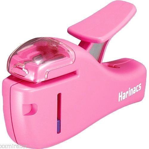 KOKUYO Harinacs Stapleless Stapler PINK 8.7 x 4.8 cm New From Japan