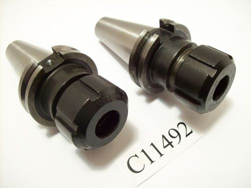 UNIVERSAL ENGINEERING 2 PC SET CAT40 3/4&#034; ACURA COLLET CHUCK CAT 40 LOT C11492