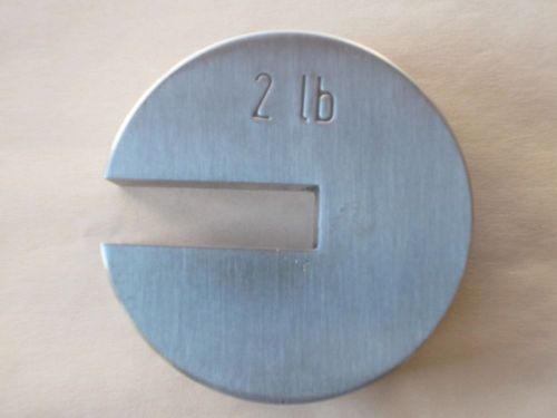 2 lb Stainless Steel Slotted Flat Weight