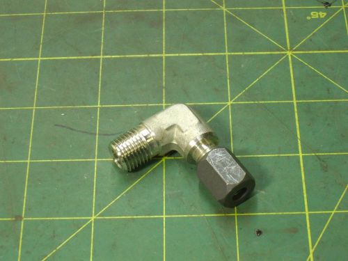 HYDRAULIC FITTING C2501-04-04-SS STAINLESS STEEL FLARELESS 90 DEG ELBOW #51367