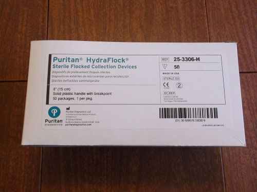 Puritan HydraFlock sterile flocked collection devices  laboratory swab QTY- 50