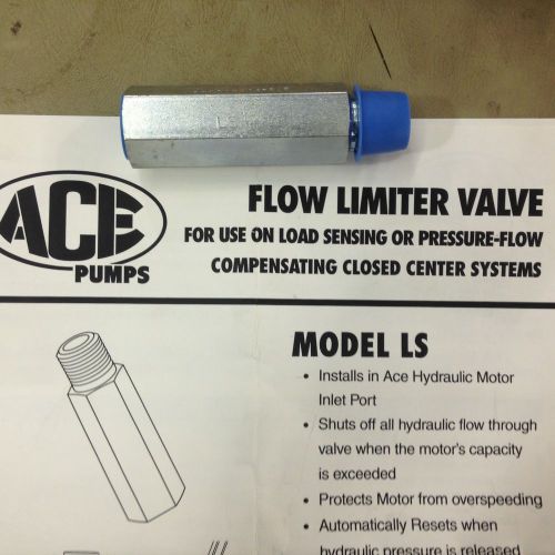 LS-204, ACE PUMPS, FLOW LIMITER