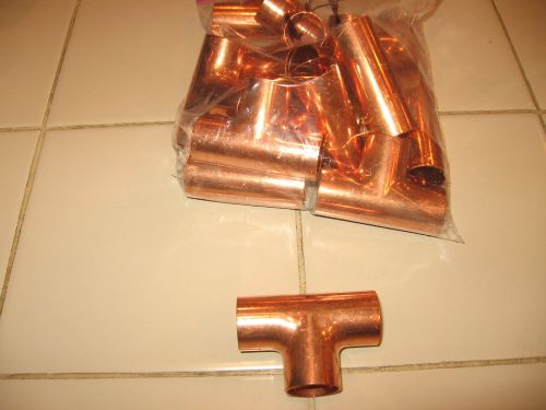 3/4 x 3/4 x 3/4 copper t  plumbing fitting for sale
