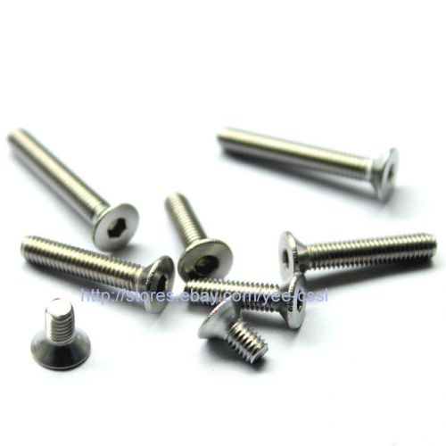 M3 Stainless Steel Flat Socket Head Cap Screw Qty 120pcs Assortment Kit 136120