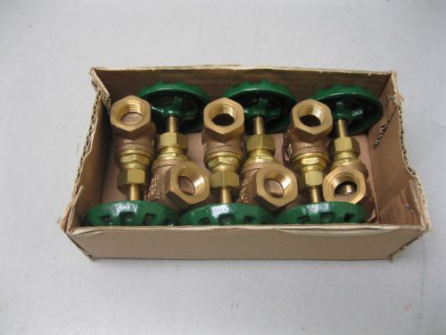 Lot (6) 3/8&#034; Jenkins 200# CWP BRNZ THRD 994AJ Globe Valve C19 (1662)