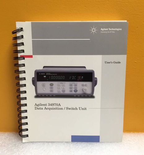 HP / Agilent 34970-90002 34970A Data Acquisiton / Switch Unit User&#039;s Guide