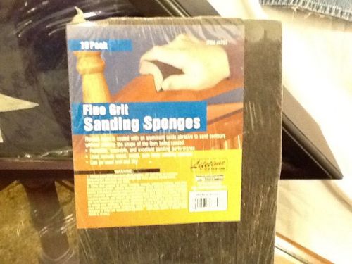 Harbor Freight - ( 10 PACK SANDING SPONGES FINE GRIT #46753 NEW UNUSED )