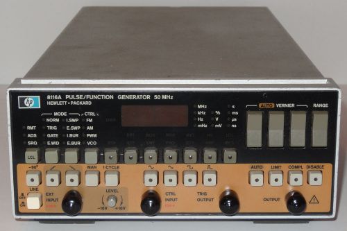 HP / Agilent 8116A Pulse Generator w/opt.1