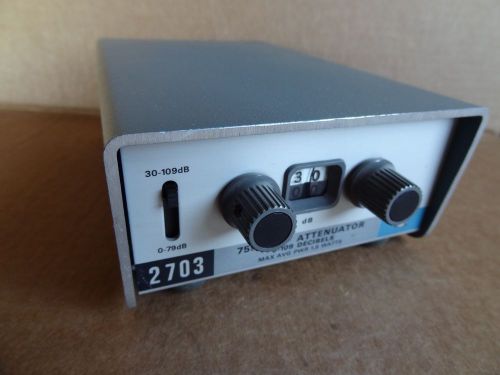 Tektronix 2703 75 OHM Step Attenuator 1.5 Watts 0-109 Decibels