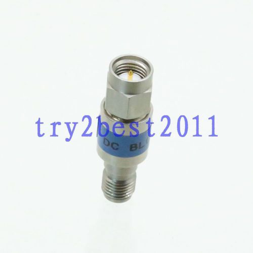 Attenuator SMA plug to jack pin DC BLOCK 100-6000MHZ 50? Stainless steel Power