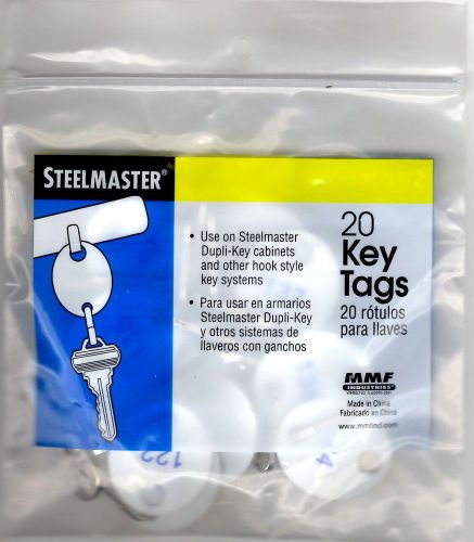 20 Pack of White Key Tags